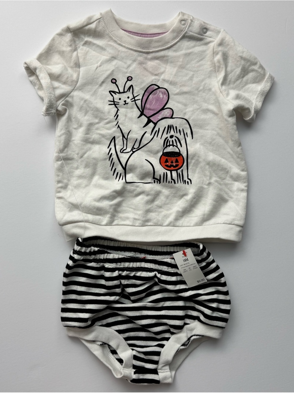 NWT Baby Toddler Girl Halloween Outfit Spooky Holiday